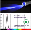 TactEagle UV Flashlight Black Light, 365nm Blacklight Pet Urine Detector, Rechargeable Blacklight Flashlight for Dog/Cat Urine Stains, Bed Bug, Resin Curing, Scorpions Finder, Orange
