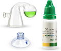 CO2 Glass Drop Checker Aquatic CO2 Test Monitor Kit for Fish Tank Planted Aquarium with Solution & Suction Cups
