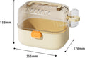 Hamster Carrier Cage with Water Bottle for Golden & Dwarf Hamsters, Travel Cage for Small Animals, Easy-Carry Transparen