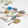 8 Pcs Plush Catnip Mice Toys with Catnip Bag- Interactive Cat Toys for Indoor Cats, Durable Stress Relief Eco-Friendly Small Mouse Chew Playthings（Color Random）