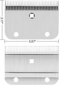 Horse Clippers Replacement Blades, Professional Stainless Steel Clipper Blades for Horse Equine Goat Pony Cattle, 35-Tee
