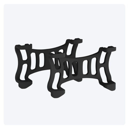 Tractive Rubber Clip Mount x2 for Tractive Dog 6 GPS Tracker (Black)