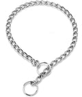 Heavy Duty Metal Dog Slip Collar, Dog Chain Collars for Medium Large Dogs