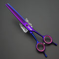 7.0 inches Professional Dog Grooming Scissors Set Straight & thinning & Curved & chunkers & comb 5pcs in 1 Set for left-handed & right handed