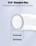 Pawfly Aquarium Airline Tubing 6.5 Feet Standard 3/16" Aquarium Tubing for Fish Tank Air Pump, Flexible Kink-Resistant P