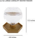 Reptile Water Feeder,Gecko Bearded Dragon Automatic Water Dispenser 12 Oz Amphibians Waterer Dish Terrarium Bowls for Li