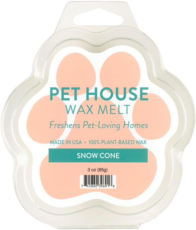 Snow Cone Spring and Summer Wax Melts Plant-Based Wax, Pet House