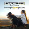 Savory Prime Duck Jerky Dog Treats, Made with 100% Real Duck Breast, Farm Raised, Healthy, Easily Digestible, High Prote