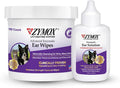 Zymox Enzymatic Ear Wipes and Ear Solution for Dogs and Cats - Product Bundle - for Dirty, Waxy, Smelly Ears and to Soot
