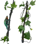 BNOSDM Reptile Climbing Branch Flexible Bend-A-Branch Jungle Vines Terrarium Plant Decoration with Suction Cup for Crest