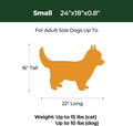 BALANCE Dog Crate Pad, Dog Foam Crate Mat Kennel Pad, Washable Water-Resistant Pet Bed Flat Dogs Cage Mat for Small Dogs