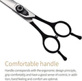 Fenice 8.0 inch Dog Grooming Curved Scissors with Jeweled Screw for Pets Japan 440C Stainless Steel Sharp Blade Light We