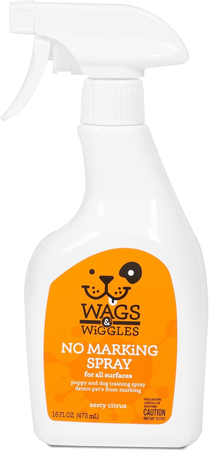 Wags & Wiggles No-Marking Deterrent Training Spray, 16 Fl Oz