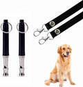 Dog Whistle 2 Pack Adjustable Ultrasonic Silent for Barking & Recall Training