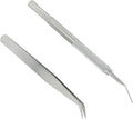 Unlorspy Tick Remover Tool Set for Pets Dogs and Cats- Includes 1Pcs Stainless Steel Tick Removal Fork and 1 Pcs Fine Curved Tip Tweezer