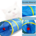 Cat Tunnel Tube Toys，Tunnels for Indoor Cats, 2 Way Collapsible Interactive Toy with Balls for Rabbits, Kittens, Ferrets