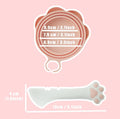 Meow&Woof Cover for Pet Can Food/Cat Wet Food Spoon/Lid for Dog Cans/Cute Paw Shape One Lid One Spoon Pack (Gray)