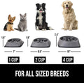 GORILLA GRIP® Patented BPA Free Slow Feeder Dog Bowls, Interactive Puzzle Toy for Dogs and Cats Food Training Enrichment, Keeps Pets Busy and Prevents Puppy Overeating, All Breeds, 2 Cup, Gray