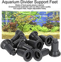 HEEPDD Decorative Fish Tank Divider Feet, 100 Pack Adjustable Support Feet Nails for Aquarium Isolation Board, Stable Sp