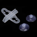 Zerodis 40 Pcs Aquarium Separation Clip, PVC Fish Suction Cup Separating Board Divider Support Clip ​with 80 Suction Cup