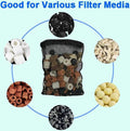 AQUANEAT 10pcs Aquarium Filter Media Bags, Fish Tank Coarse Mesh Bags with Plastic Zipper for Activated Carbon(5.5" x 8"
