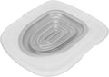 Cat Toilet Training System, Removable Universal Tray, Gray Inner Support, White