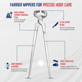 Equine Care Farrier Hoof Nippers for Horses 15 Inch Hoof Trimming Tool