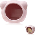 Ceramic Hamster House, Cute Animal Shaped Hamster Cave, Summer Cool Small Animal Hideout Habitat Decor for Dwarf Hamster