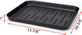 OwnMy Black Boot Tray Mat Indoor Plastic Small Shoe Tray Mat for Entryway