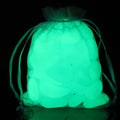 Shiny Stone 100pcs Glow in the Dark Fish Tank Aquarium Rocks, Aqua