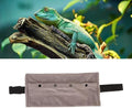 Soft Reptile Sling Carrier with Adjustable Strap, Warm Bearded Dragon Pouch for Lizard, Leopard Gecko, Hamster, Small An