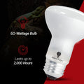 4 Pack 50-Watt Basking Light for Reptile - Heat Lamp Bulbs for Reptiles & Amphibians Broad Spectrum Reptile Light for Gl