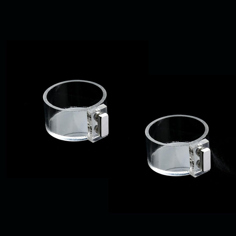 2 Pack Jumping Spider Feeding Dish, Acrylic Tarantula Water Dish Food Bowl