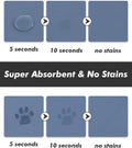 Absorbent Dog Food Mat-Dog Cat Mat for Food and Water Bowl, Quick Dry Pet Food Mat, No Stains Pet Feeding Pad, Cat Accessories Pet Supplies-Water Bowl Mat for Messy Drinkers