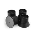 Mumeasy 4 Pack Baby Gate Wall Protector Extender – Pressure Mounted Child Safety Gate Extension Kit Extends 0.86–4.1 in, Protects Walls & Doorways from Pet & D Gates, Works on Stairs & Door, Black