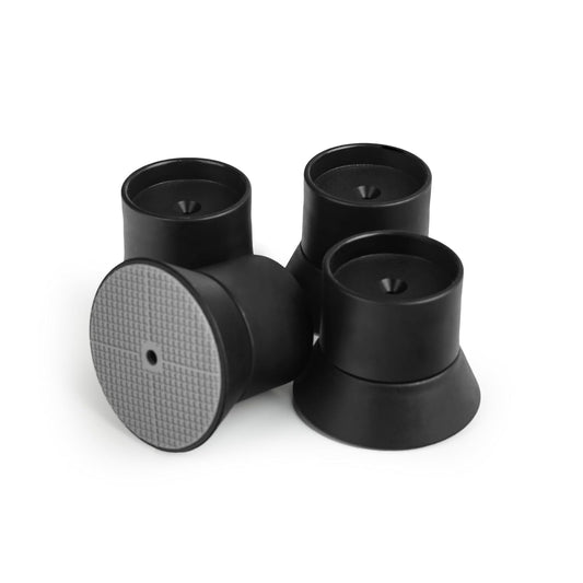 Mumeasy 4 Pack Baby Gate Wall Protector Extender – Pressure Mounted Child Safety Gate Extension Kit Extends 0.86–4.1 in, Protects Walls & Doorways from Pet & D Gates, Works on Stairs & Door, Black