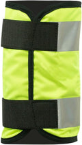 HORZE Horse Leg Wraps, Reflective Neon Yellow Safety Gear for Night Riding