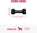 KONG Extreme Goodie Bone, Durable Natural Rubber, Black, for Large Dogs