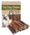 Top Dog Chews 6" Bully Sticks - 25 Pack, 1.3 LB Bag, All Natural, Roasted, Sourced from Free Range Beef, High Protein, Low Fat Dog Chews for Healthy Teeth, Gums & Chewing Satisfaction.