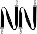 Premium Horse Blanket Sheet Leg Straps, Replacement Stretchy Belly Strap with Double Swivel Snaps, Adjustable Elastic Le