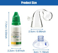 CO2 Glass Drop Checker Aquatic CO2 Test Monitor Kit for Fish Tank Planted Aquarium with Solution & Suction Cups
