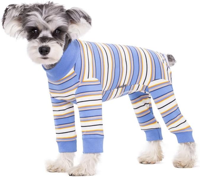 Dog Surgery Recovery Suit, Four-Leg Long Sleeve Dog Onesie