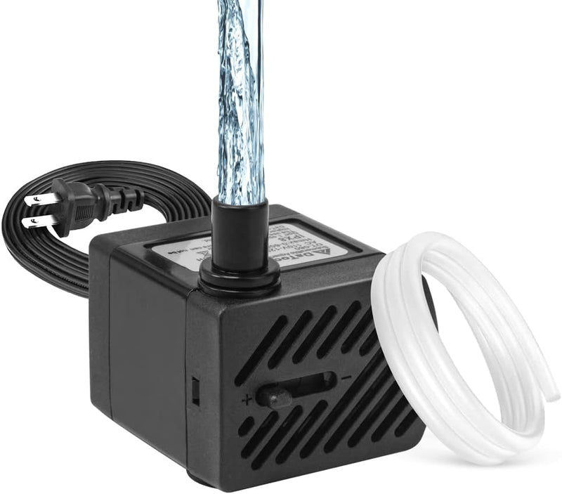 DaToo 50GPH 3W Small Submersible Water Pump Mini Fountain Pump Ultra Quiet For Aquarium Fish Tank Pond Statuary Hydropon
