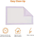 Amazon Basics Cat Litter Pee Pads, Odor Control with Fresh Scent, Super Absorbent, Disposable, Universal Fit Litter Box, Purple and White, 40 Count