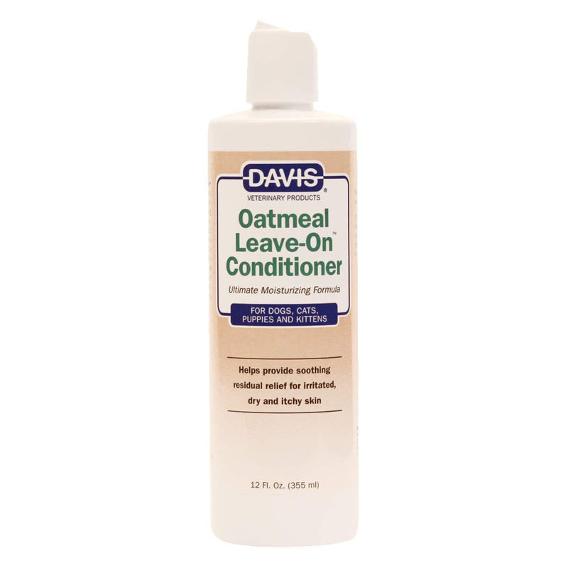 Davis Oatmeal Leave-On Dog & Cat Conditioner, 12-Ounce, DM112 12