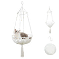 Cat Hammock Cat Window Perch, Bohemian-Style Hanging Basket Swing, Soft Pet Bed Cushion, Comfortable Window Kitty Bed, Perfect for Cats to Sunbathe, Take Naps, and Gaze Into the Distance 40*120CM