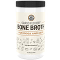 8oz Beef Bone Broth Powder for Dogs and Cats - Human Grade Grass-Fed for Picky Eaters - Supports Joints and Gut Health - Single Ingredient Dog Food Topper for Dry Food