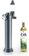 FZONE Desktop Aquarium CO2 System,45g CO2 Cartridge,5/8" & 3/8" Compatible