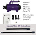 Dog Dryer High Velocity Professional Dog/Pet Grooming Force Hair Dryer/Blower