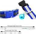 Orange Cat Collar and Leash Set, Reflective Puppy Collar and Leash Adjustable Quick Release Dog Collars for Small Dogs with Bell for Tiny Little XXS XS Extra Small Breed Pets Kittens Girls Boys
